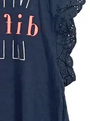 Vorschaubild 4 von Kinder T-Shirt Mädchen Gr. 152 Blau Casual mit Print & Rüschen