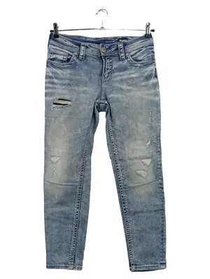SILVER Destroyed Jeans