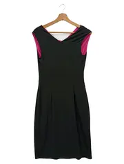 Vorschaubild 2 von Etuikleid Business Damen Schwarz Gr. 34/XS Elegant Klassisch