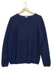 Vorschaubild 1 von Damen Pullover Gr. 40 L Blau Casual Strukturmuster