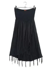 Vorschaubild 1 von Damen Freizeitkleid Gr. 38;M Schwarz Minikleid Quasten