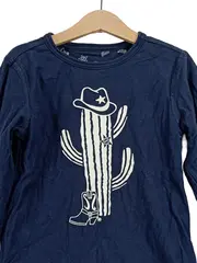 Vorschaubild 2 von Langarmshirt Jungen 110 Blau Casual Kaktus Motiv