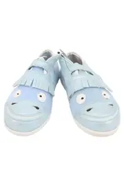 Vorschaubild 2 von Kinder Hausschuhe Blau Fisch Design Fransen Casual Gr. 28