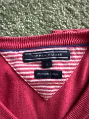 Vorschaubild 3 von Herren Pullover V-Ausschnitt Pink Gr. S Baumwolle