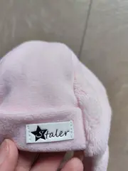 Vorschaubild 2 von Bindemütze Mädchen Rosa Uni Baumwolle Polyester Baby Mütze