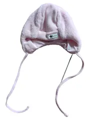 Vorschaubild 1 von Bindemütze Mädchen Rosa Uni Baumwolle Polyester Baby Mütze
