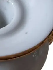 Vorschaubild 3 von Kerzenhalter Porzellan Weiß Klassisch 11cm Metallic