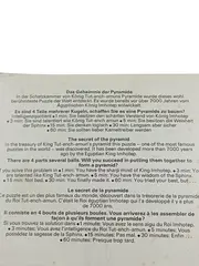 Vorschaubild 3 von 3D Puzzle Die geheimnisvolle Pyramide Ägypten Denkspiel Knobelspiel