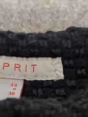 Vorschaubild 6 von Damen Faltenrock Gr. 34 Schwarz Casual Strukturmuster