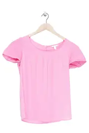 Vorschaubild 1 von Damen T-Shirt Rosa Gr. 34/XS Casual Feminin Kurzarm