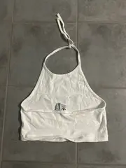 Vorschaubild 4 von Damen Crop Top Shirt Logo Weiß Gr. 34/XS Sportlich