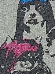 Vorschaubild 3 von Kinder Langarmshirt Grau 158 Hunde-Katzen-Print