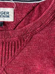 Vorschaubild 4 von Herren Pullover Rot Gr. 48/M Casual Baumwolle