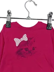 Vorschaubild 2 von Baby Langarmshirt Katze Schleife Pink Gr. 62 Mädchen