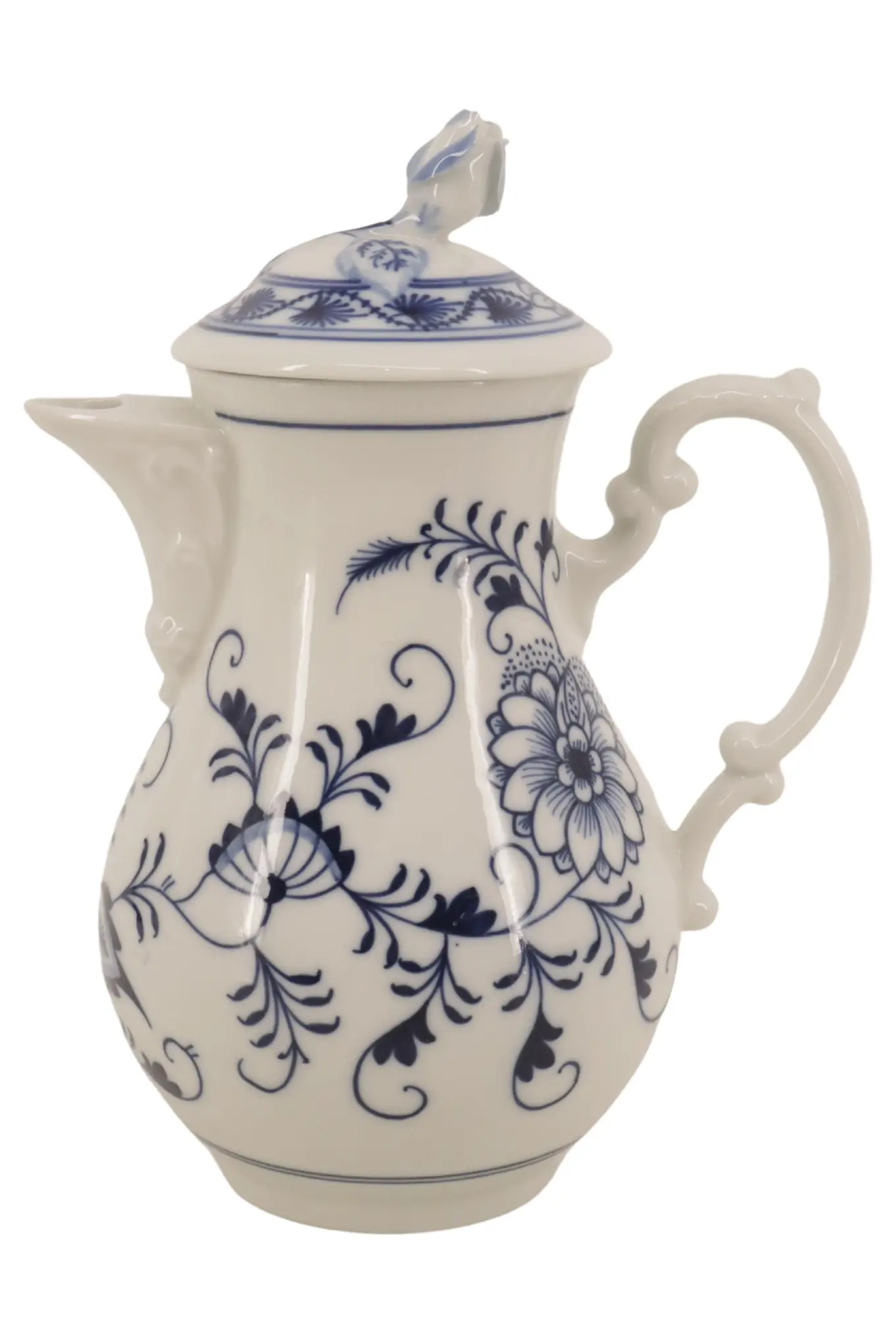 TEICHERT MEISSEN Teekanne Zwiebelmuster Klassisch Mehrfarbig Porzellan