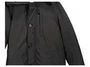 Vorschaubild 5 von Herren Parka Schwarz Gr. S mit Kapuze & Kunstpelzbesatz