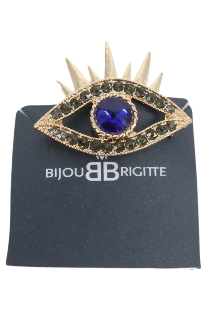 Retro Spinnen Brosche Schwarz - Mit Zirkonia & Perlen, 4.5cm