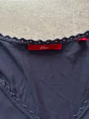 Vorschaubild 3 von Damen Bluse Gr. 44 XXL Blau Casual Top Shirt V-Ausschnitt