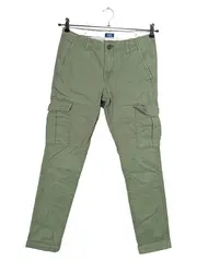 Vorschaubild 1 von Kinder Cargohose Gr. 164 Oliv Freizeit Baumwolle Uni