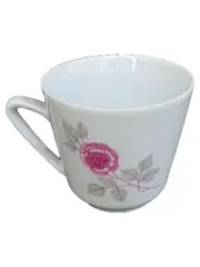 Vorschaubild 1 von Tasse mit Rosenmuster Weiß Porzellan Klassisch