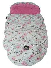 Vorschaubild 1 von Kinderwagen Fußsack Mehrfarbig Hellblau Rosa 100cm Winterfußsack