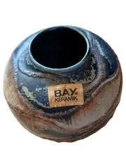 Vorschaubild 1 von Vase bauchig Vintage Abstrakt Mehrfarbig 11cm West German Pottery