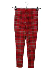 Vorschaubild 2 von Damen Stoffhose Kariert Rot XS Preppy Vintage Klassisch Modisch