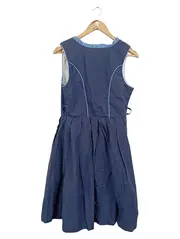 Vorschaubild 2 von WALDSCHÜTZ Dirndl Trachtenkleid A-Linie 42 XL Blau Punkte Rüschen Schleife