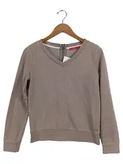 Vorschaubild 1 von EDC Damen Pullover V-Ausschnitt Langarm Beige Gr. 34/XS Casual