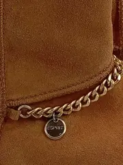 Vorschaubild 3 von Damen Winterstiefel Gr. 42 Braun Fellbesatz Kette Wildleder