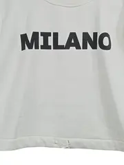 Vorschaubild 2 von Damen Sweatshirt Milano Gr. 38/M Weiß Schriftzug Casual