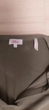 Vorschaubild 7 von Damen T-Shirt Bluse V-Ausschnitt Oliv Gr. L ärmellos Viskose