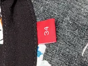 Vorschaubild 4 von Damen Bluse Schwarz Blumenmuster Gr. 34/XS Elegant Viskose Langarm