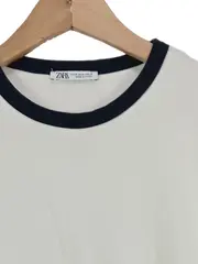 Vorschaubild 3 von Herren T-Shirt Beige Gr. 48/M Kurzarm Baumwolle Casual Alltag