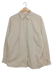 Vorschaubild 1 von Damen Hemdbluse Gr. 48 Beige Gestreift Langarm Klassisch