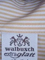Vorschaubild 4 von Damen Hemdbluse Gr. 48 Beige Gestreift Langarm Klassisch