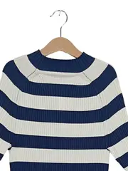Vorschaubild 2 von Damen Strickkleid 36/S Maritim Gestreift Midi Mehrfarbig