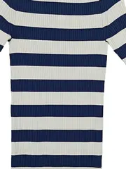 Vorschaubild 3 von Damen Strickkleid 36/S Maritim Gestreift Midi Mehrfarbig