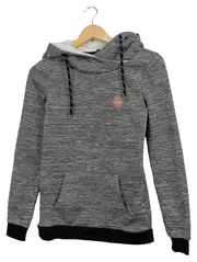 Vorschaubild 1 von Herren Hoodie Grau Melange Kapuze Kängurutasche Gr. 44/XS