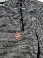 Vorschaubild 2 von Herren Hoodie Grau Melange Kapuze Kängurutasche Gr. 44/XS