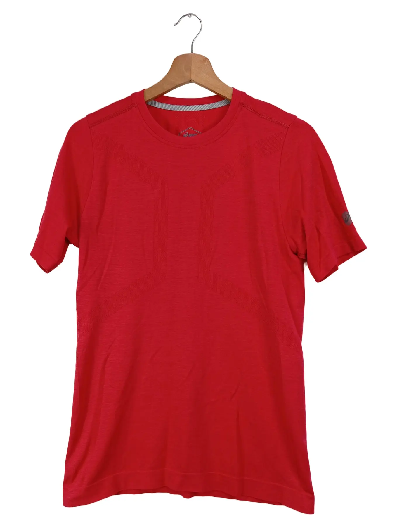 ASICS Sport Shirt Herren Gr. 46/S Rot Sportlich Funktionsshirt