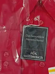 Vorschaubild 3 von Herren Business Hemd Klassisch Rot Gr. 45/46 Polyester Langarm
