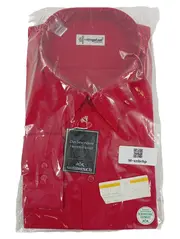 Vorschaubild 1 von Herren Business Hemd Klassisch Rot Gr. 45/46 Polyester Langarm