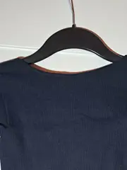 Vorschaubild 4 von Damen Langarmshirt Schwarz Gr. 40/L Rippstrick Casual