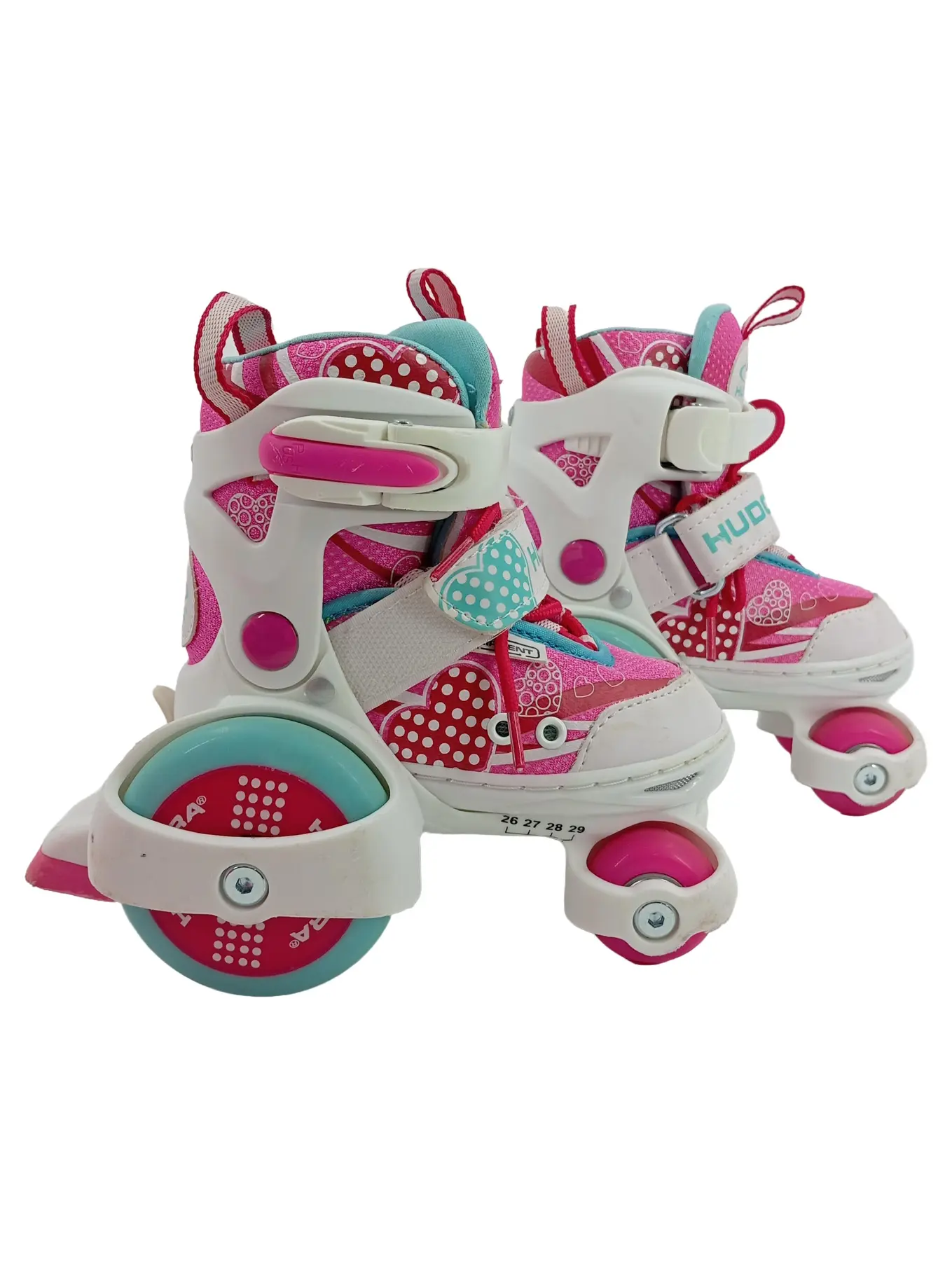 HUDORA Rollschuhe Kinder Mädchen Pink Gr. 26x29