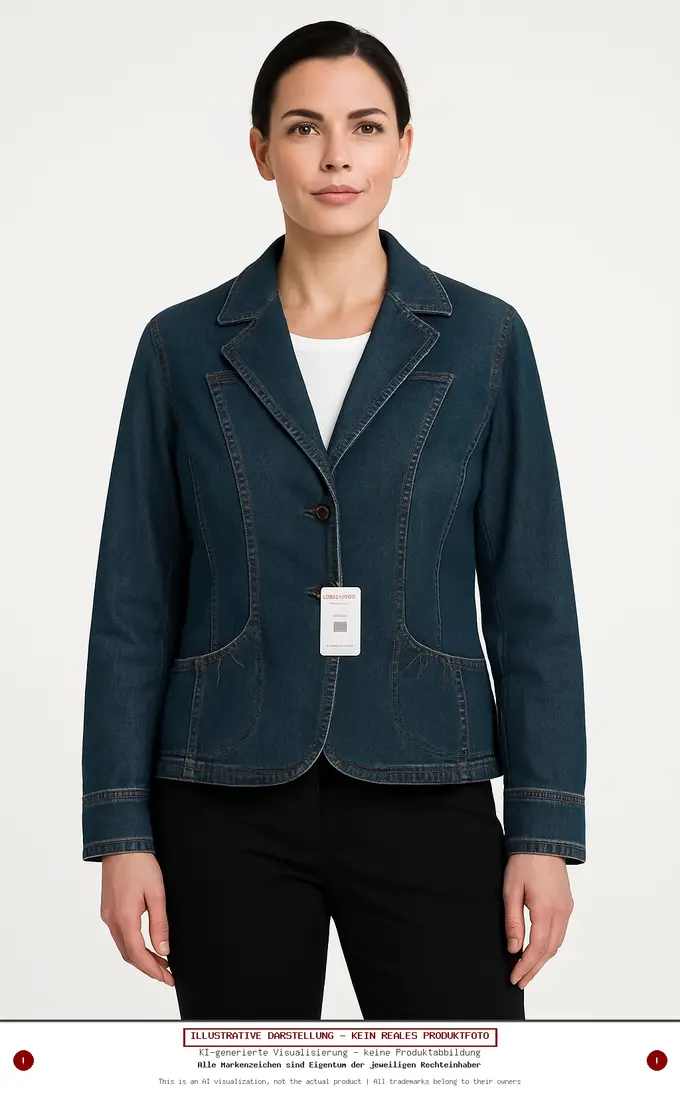 ZAFFIRI Jeansjacke Damen 40/M Blau Casual Denim Jacke