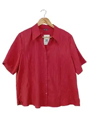 Vorschaubild 1 von Bluse Damen Rot Klassisch Einheitsgröße