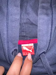 Vorschaubild 3 von Kinder Kapuzenpullover Hoodie Gr. 164 Blau Sportlich Logo-Print