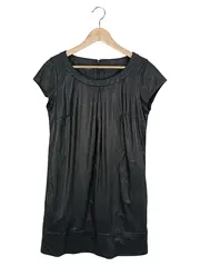 Vorschaubild 1 von Businesskleid Damen Gr. 42/XL Schwarz Elegant Kurzarm