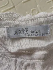 Vorschaubild 5 von Mädchen Strickkleid Gr. 68 Weiß Elegant Festlich